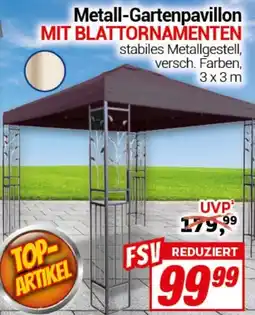 CENTERSHOP Metall-Gartenpavillon Angebot