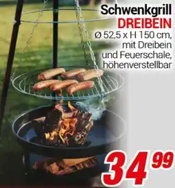 CENTERSHOP Schwenkgrill DREIBEIN Angebot