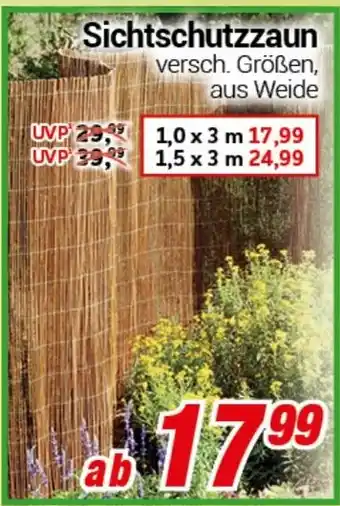 CENTERSHOP Sichtschutzzaun Angebot