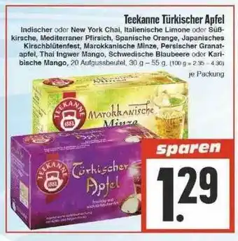 Edeka Teekanne Türkischer Apfel Angebot