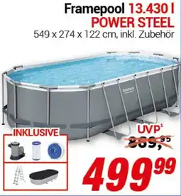 CENTERSHOP Bestway Framepool 13.430 l POWER STEEL Angebot