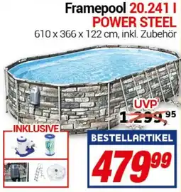 CENTERSHOP Bestway Framepool 20.241 l Power Steel Angebot