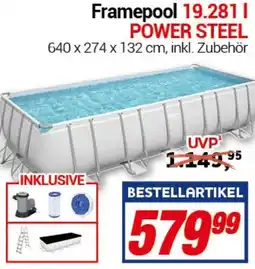 CENTERSHOP Bestway Framepool 19.281 l POWER STEEL Angebot