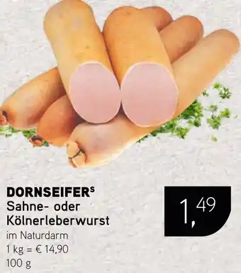 Dornseifer DORNSEIFERS Sahne- oder Kölnerleberwurst Angebot