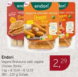 Dornseifer Endori Vegane Bratwurst oder vegane Chicken Sticks Angebot