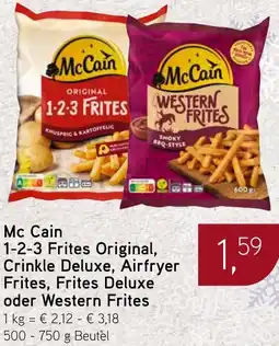 Dornseifer Mc Cain 1-2-3 Frites Original, Crinkle Deluxe, Airfryer Frites, Frites Deluxe oder Western Frites Angebot