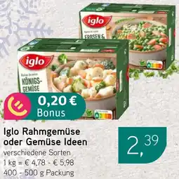 Dornseifer Iglo Rahmgemüse oder Gemüse Ideen Angebot