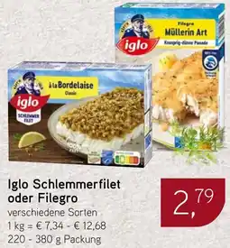 Dornseifer Iglo Schlemmerfilet oder Filegro Angebot