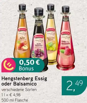 Dornseifer Hengstenberg Essig oder Balsamico Angebot