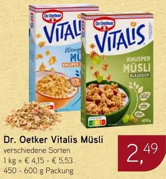 Dornseifer Dr. Oetker Vitalis Müsli Angebot