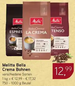 Dornseifer Melitta Bella Crema Bohnen Angebot