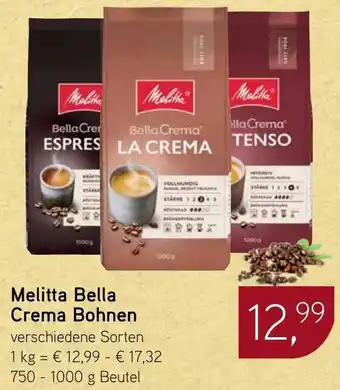 Dornseifer Melitta Bella Crema Bohnen Angebot