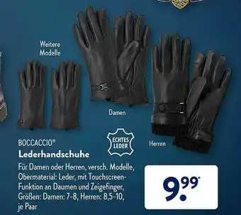 Aldi Süd Boccaccio Lederhandschuhe Angebot