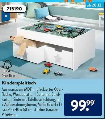 Aldi Süd Kinderspieltisch Angebot