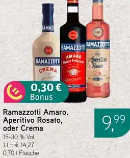 Dornseifer Ramazzotti Amaro, Aperitivo Rosato, oder Crema Angebot