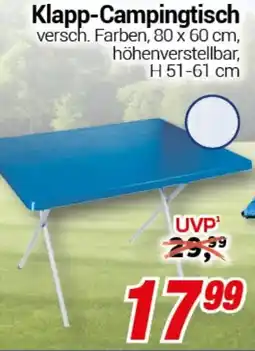 CENTERSHOP Klapp-Campingtisch Angebot