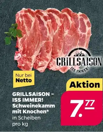 NETTO Grillsaison schweinekamm mit knochen Angebot