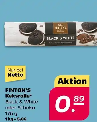 NETTO Finton's black & white oder schoko Angebot
