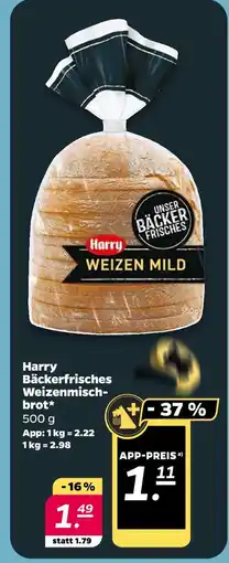 NETTO Harry bäckerfrisches weizenmischbrot Angebot