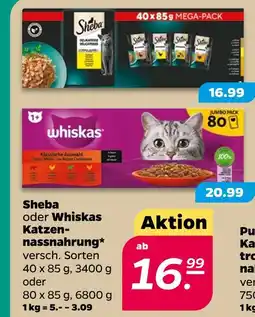 NETTO Sheba sheba oder whiskas katzennahrung Angebot