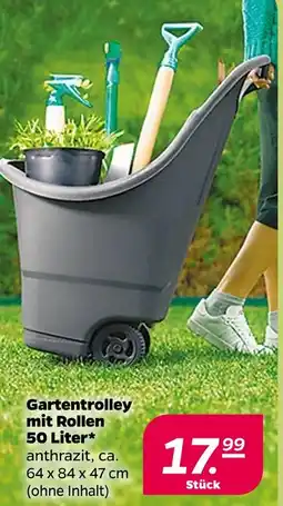 NETTO Gartentrolley mit rollen 50 liter Angebot