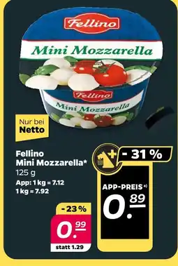 NETTO Fellino mini mozzarella Angebot