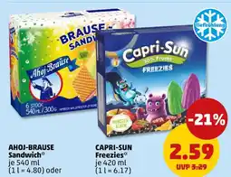 PENNY Ahoj-brause sandwich oder freezies Angebot