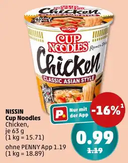 PENNY Nissin cup noodles chicken Angebot