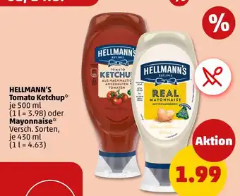 PENNY Hellmann's tomato ketchup oder tomato ketchup Angebot