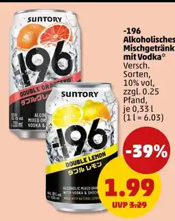 PENNY Suntory 196 alkoholisches mischgetränk mit vodka Angebot