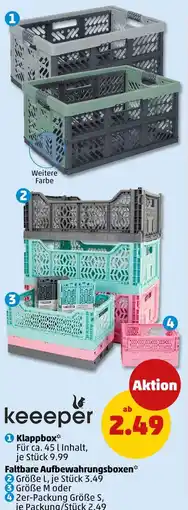 PENNY Keeeper klappbox oder faltbare aufbewahrungsboxen Angebot