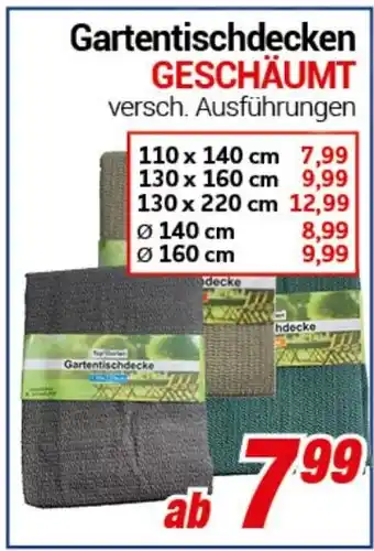 CENTERSHOP Gartentischdecken GESCHÄUMT Angebot
