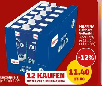 PENNY Milprima haltbare vollmilch Angebot