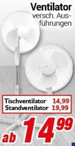 CENTERSHOP Ventilator Angebot