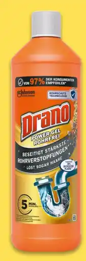 NETTO Drano Power-Gel Rohrfrei Abflussreiniger Angebot