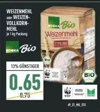 Marktkauf Weizenmehl Oder Weizenvollkorn-mehl Angebot