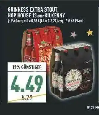 Marktkauf Guinness Extra Stout, Hop House 13 Oder Kilkenny Angebot