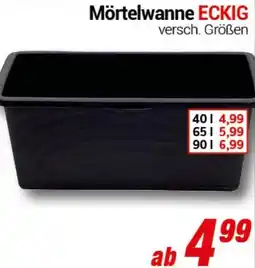 CENTERSHOP Mörtelwanne ECKIG Angebot