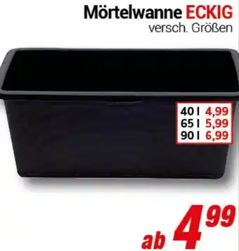 CENTERSHOP Mörtelwanne ECKIG Angebot