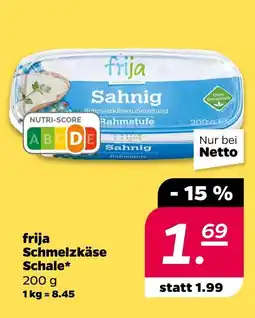 NETTO Frija schmelzkäse schale Angebot