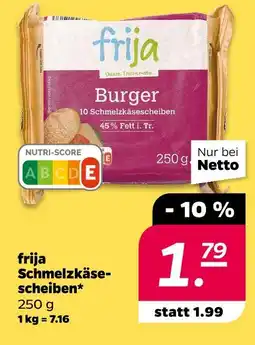 NETTO Frija schmelzkäsescheiben Angebot