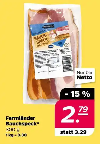 NETTO Farmländer bauchspeck Angebot