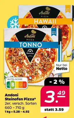 NETTO Andoni steinofen pizza Angebot