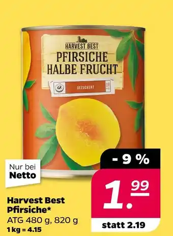 NETTO Harvest best pfirsiche Angebot