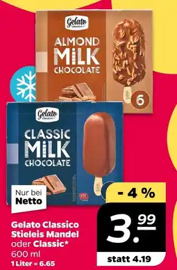 NETTO Gelato classico stieleis mandel oder classic Angebot