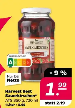 NETTO Harvest best sauerkirschen Angebot