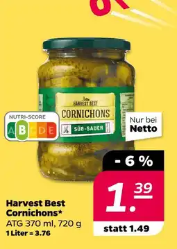 NETTO Harvest best cornichons Angebot