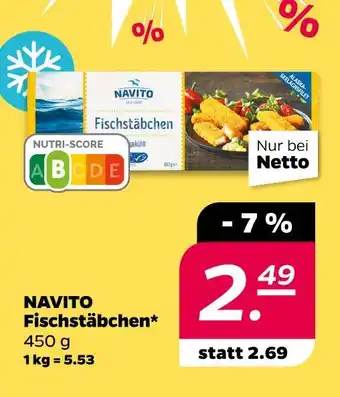 NETTO Navito fischstäbchen Angebot