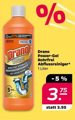 NETTO Drano power-gel rohrfrei abflussreiniger Angebot