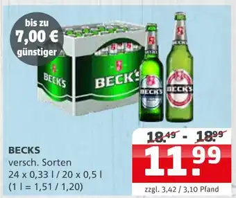 Getränke Quelle Beck's Angebot